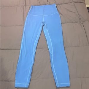 Blue Lululemon Align Leggings 25”